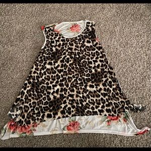 Double Pattern Thin tank top